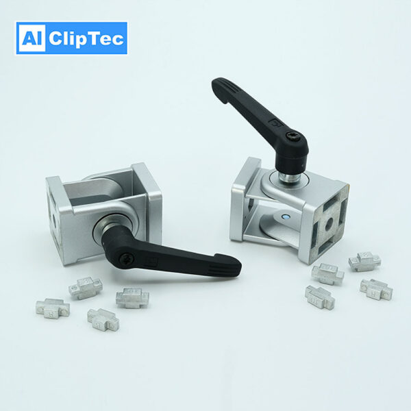 Gelenk mit Klemmhebel 40 - Nut - Nut