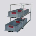 heckauszug aus aluprofilen - 2 ebenen