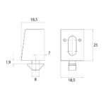 Uniblock B Nut8 M6