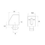 Uniblock Nut 8 M6