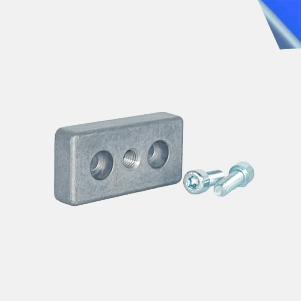 Transport- und Fußplatte 40 x 80 M12